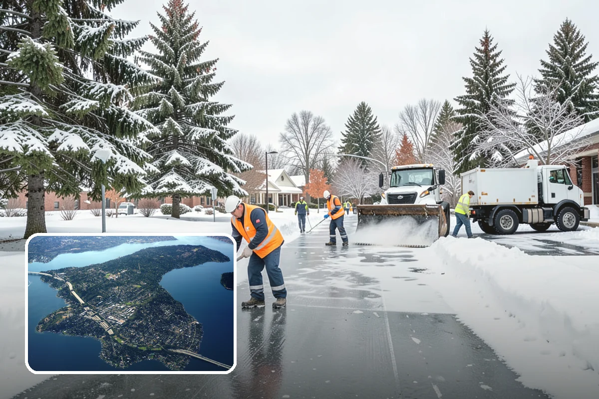 Patio Snow Removal in Mercer Island, King County, WA - Protects delicate paver and flagstone surfaces from metal-blade gouging