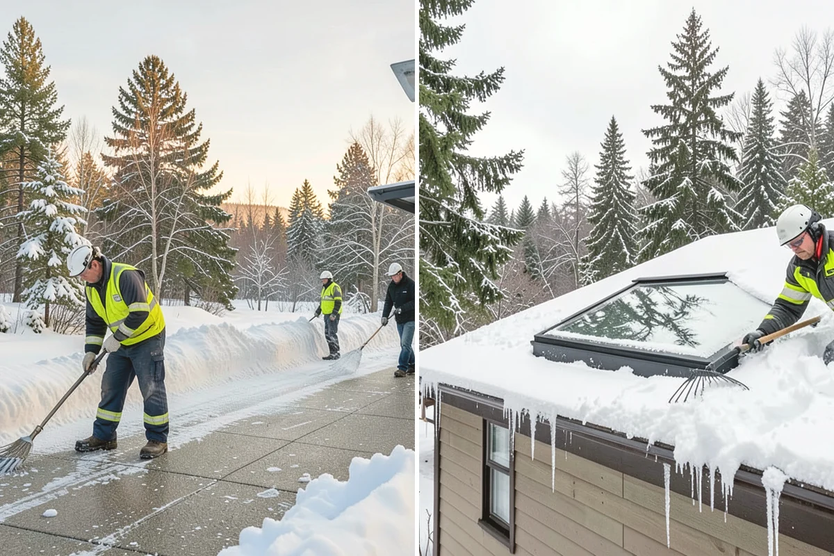 Patio Snow Removal in Mercer Island, King County, WA - Assess the patio material and note shaded areas prone to refreeze