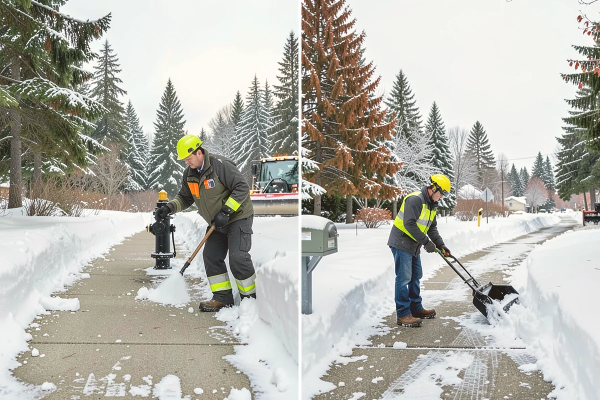 Patio Snow Removal in Newcastle, King County, WA - Assess the patio material and note shaded areas prone to refreeze