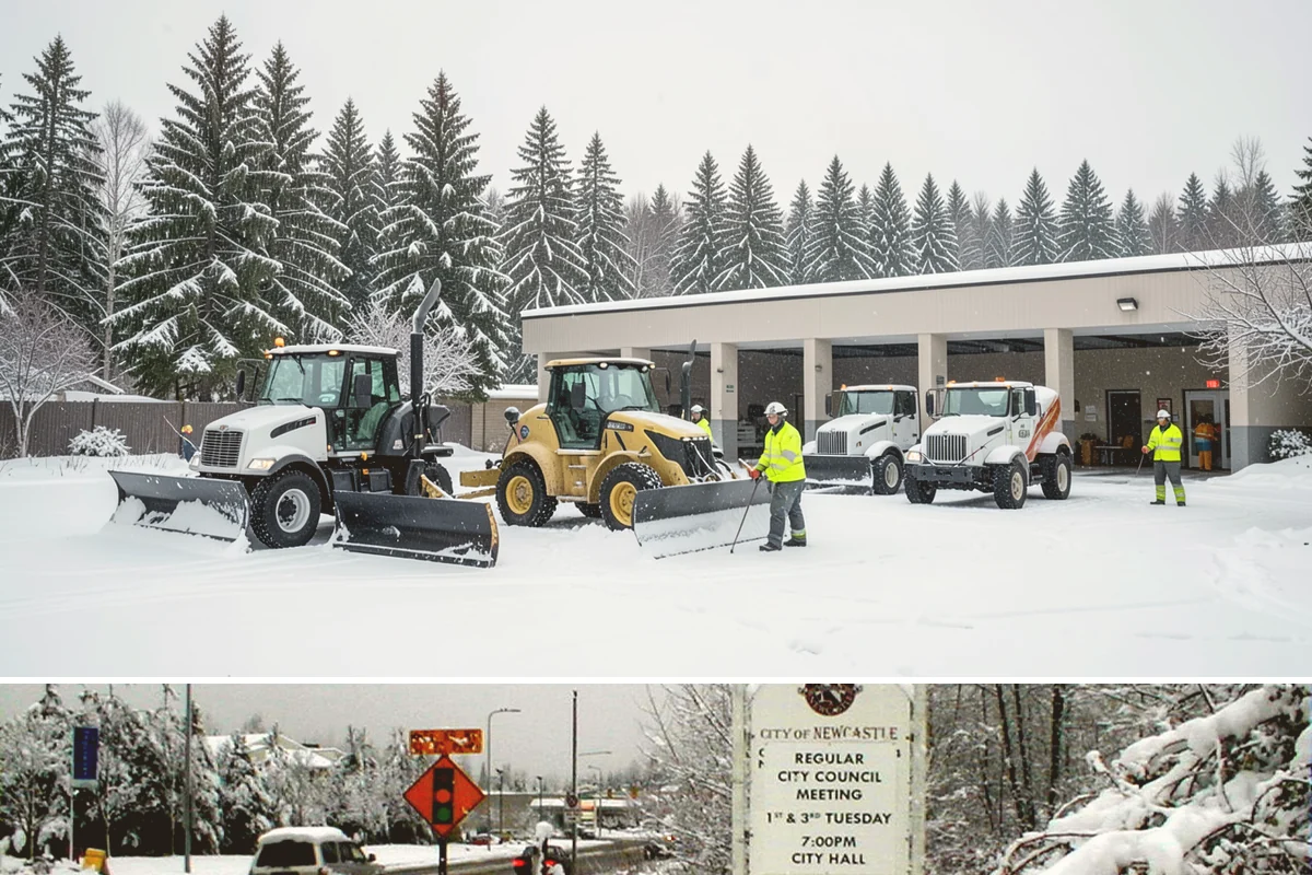 Patio Snow Removal in Newcastle, King County, WA - Book before the first Cascade cold snap in late November, since lowland snow events here are brief but arrive with little warning.