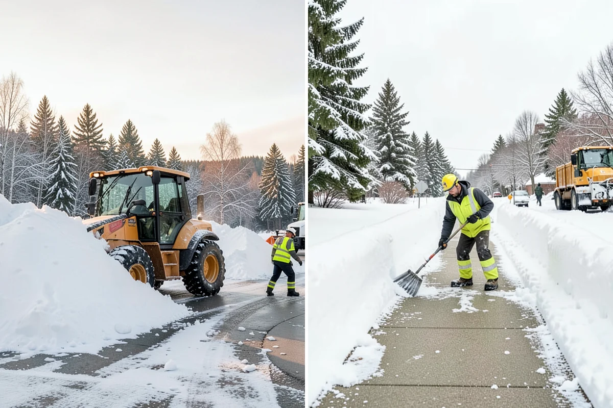 Patio Snow Removal in Normandy Park, King County, WA - Assess the patio material and note shaded areas prone to refreeze