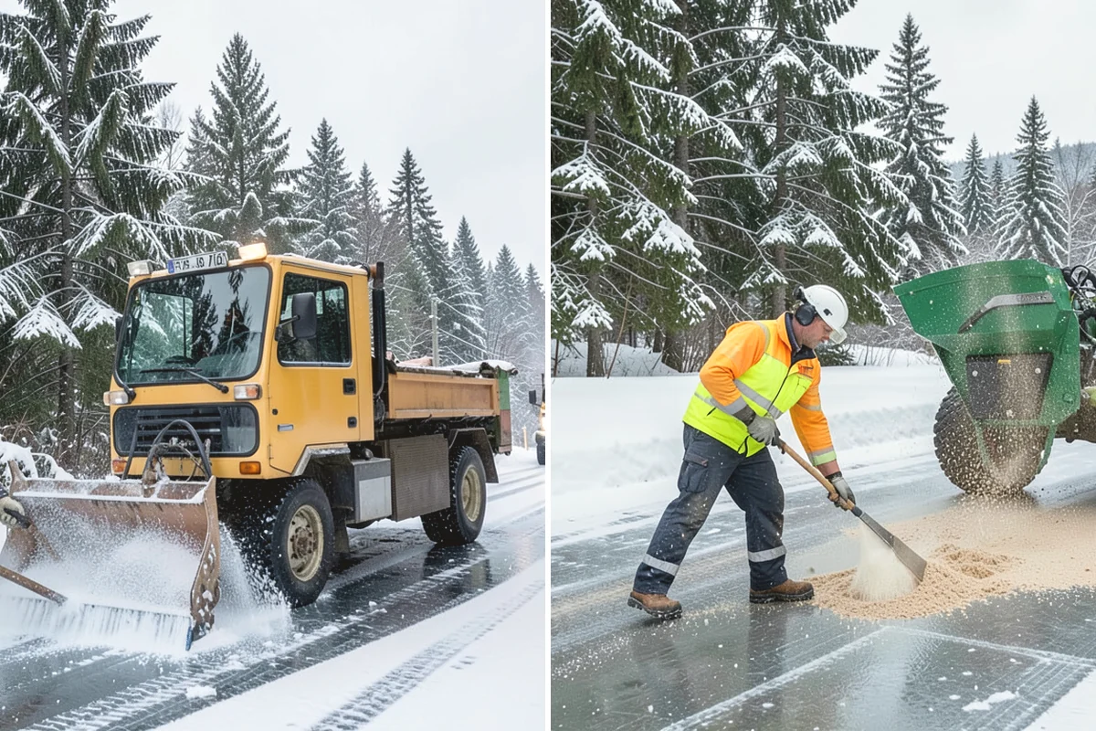 Patio Snow Removal in Oak Harbor, Island County, WA - Assess the patio material and note shaded areas prone to refreeze