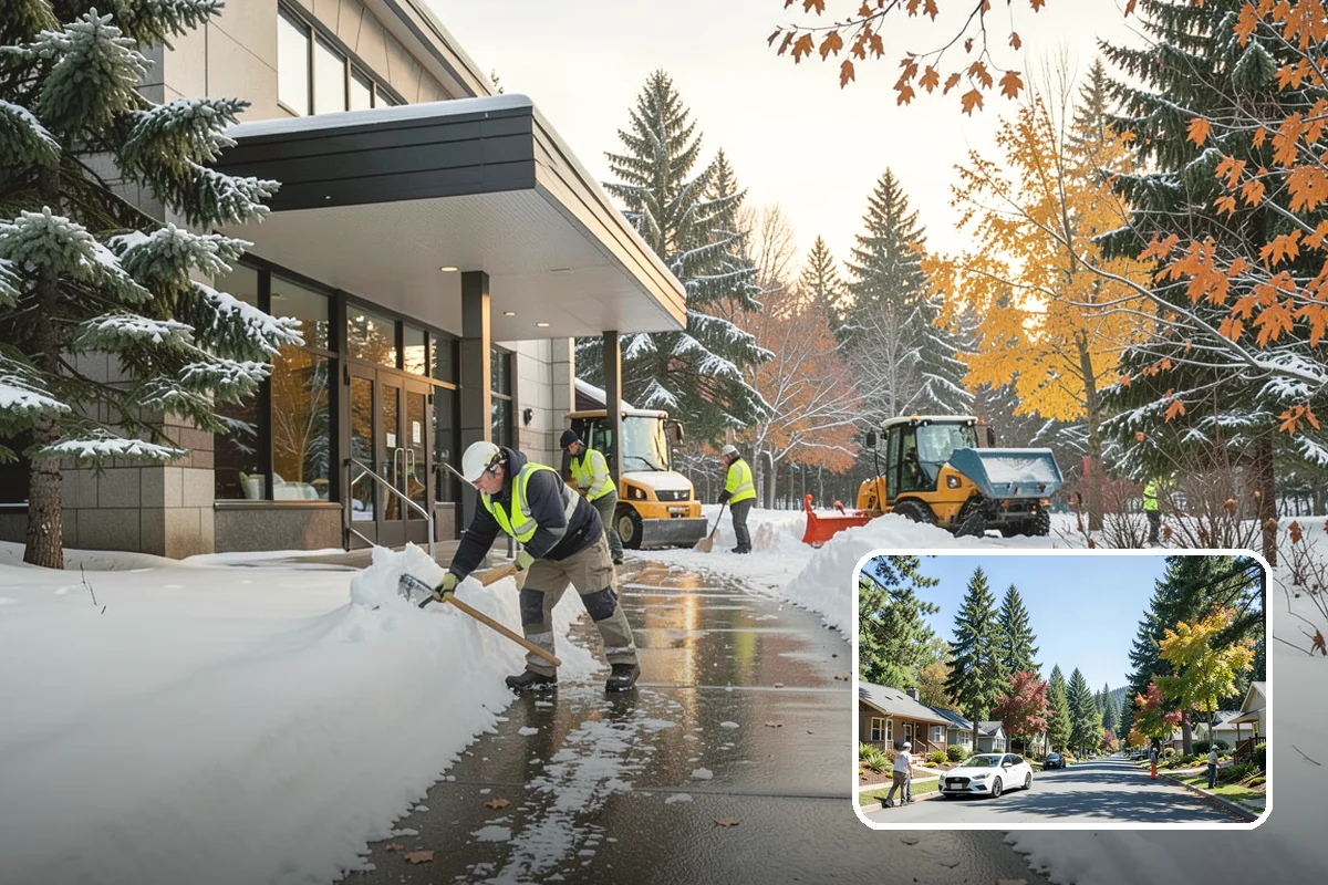 Patio Snow Removal in Orting, Pierce County, WA - Protects delicate paver and flagstone surfaces from metal-blade gouging