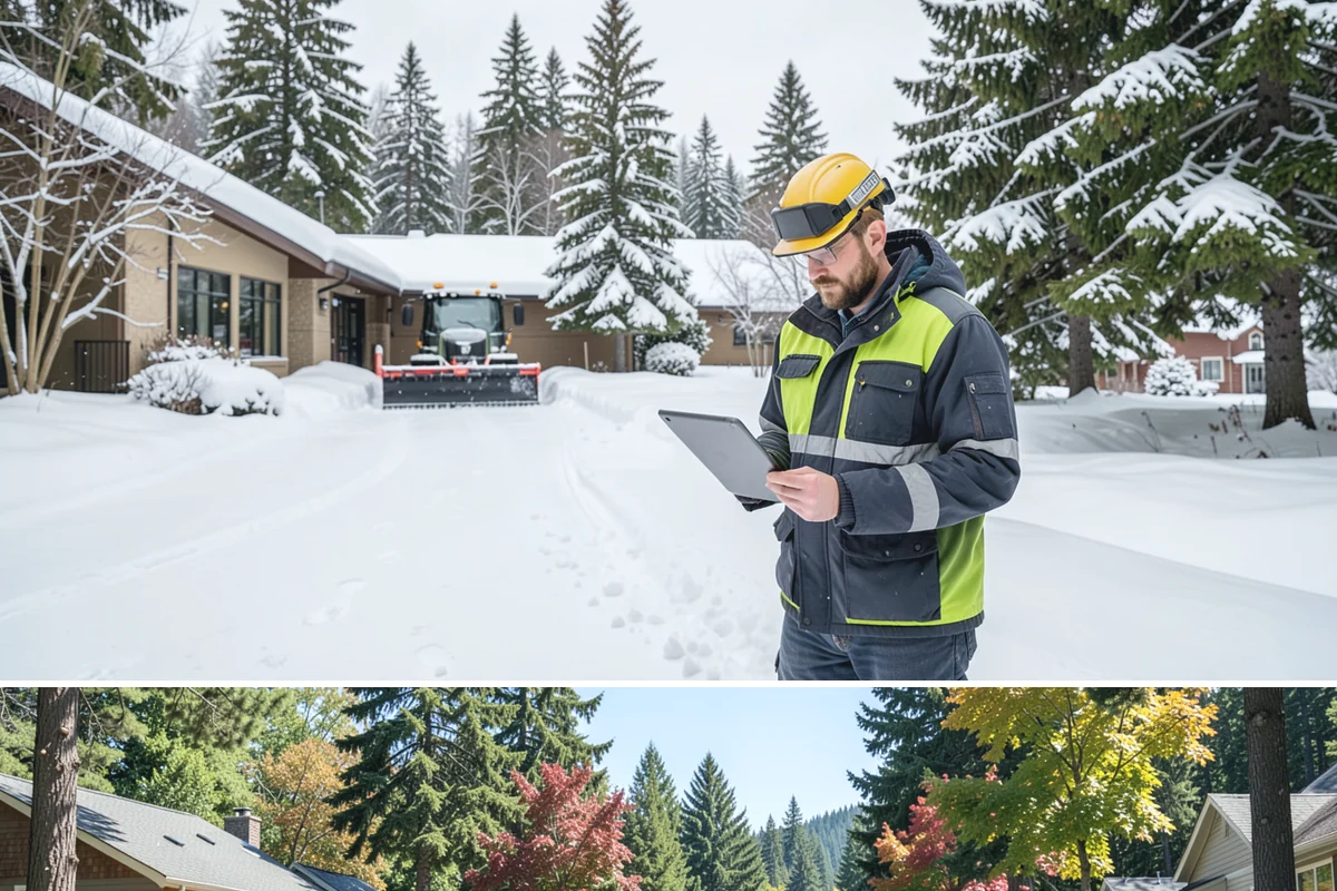 Patio Snow Removal in Orting, Pierce County, WA - Book before the first Cascade cold snap in late November, since lowland snow events here are brief but arrive with little warning.