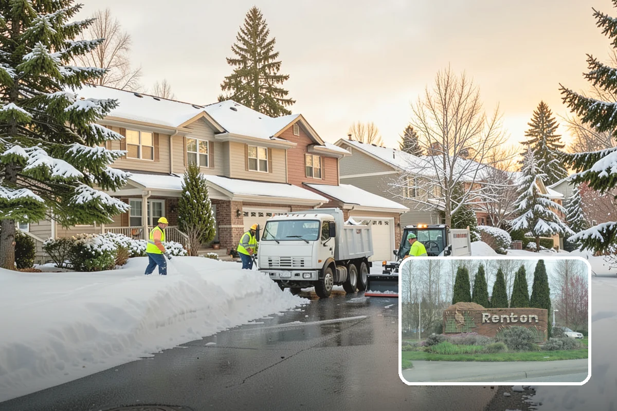 Patio Snow Removal in Renton, King County, WA - Protects delicate paver and flagstone surfaces from metal-blade gouging