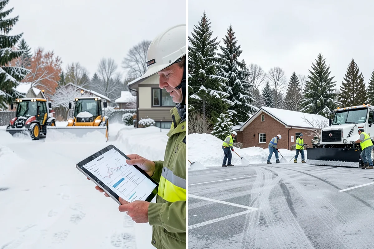 Patio Snow Removal in SeaTac, King County, WA - Assess the patio material and note shaded areas prone to refreeze