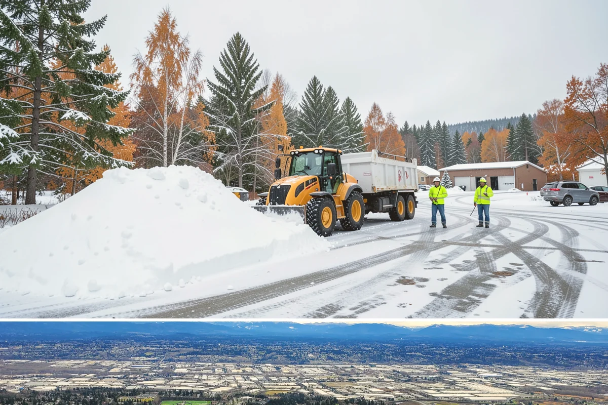 Patio Snow Removal in SeaTac, King County, WA - Book before the first Cascade cold snap in late November, since lowland snow events here are brief but arrive with little warning.