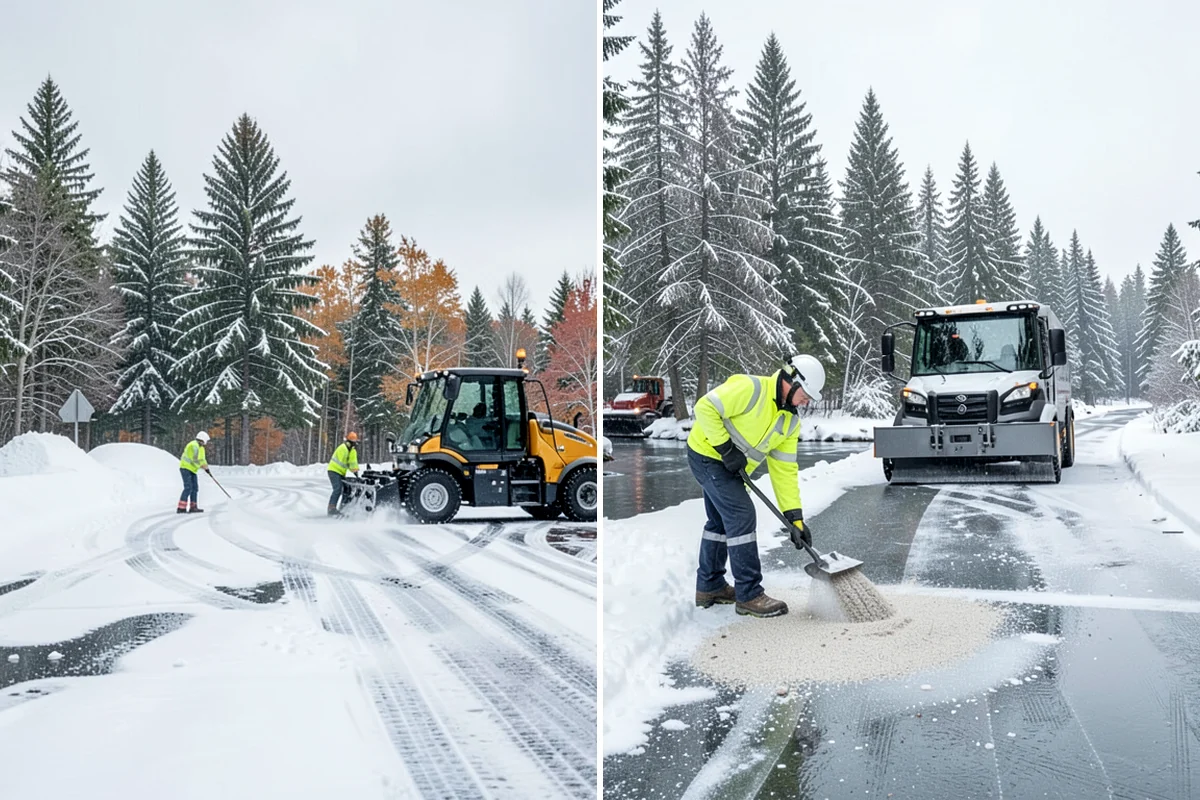 Patio Snow Removal in Seattle, King County, WA - Assess the patio material and note shaded areas prone to refreeze