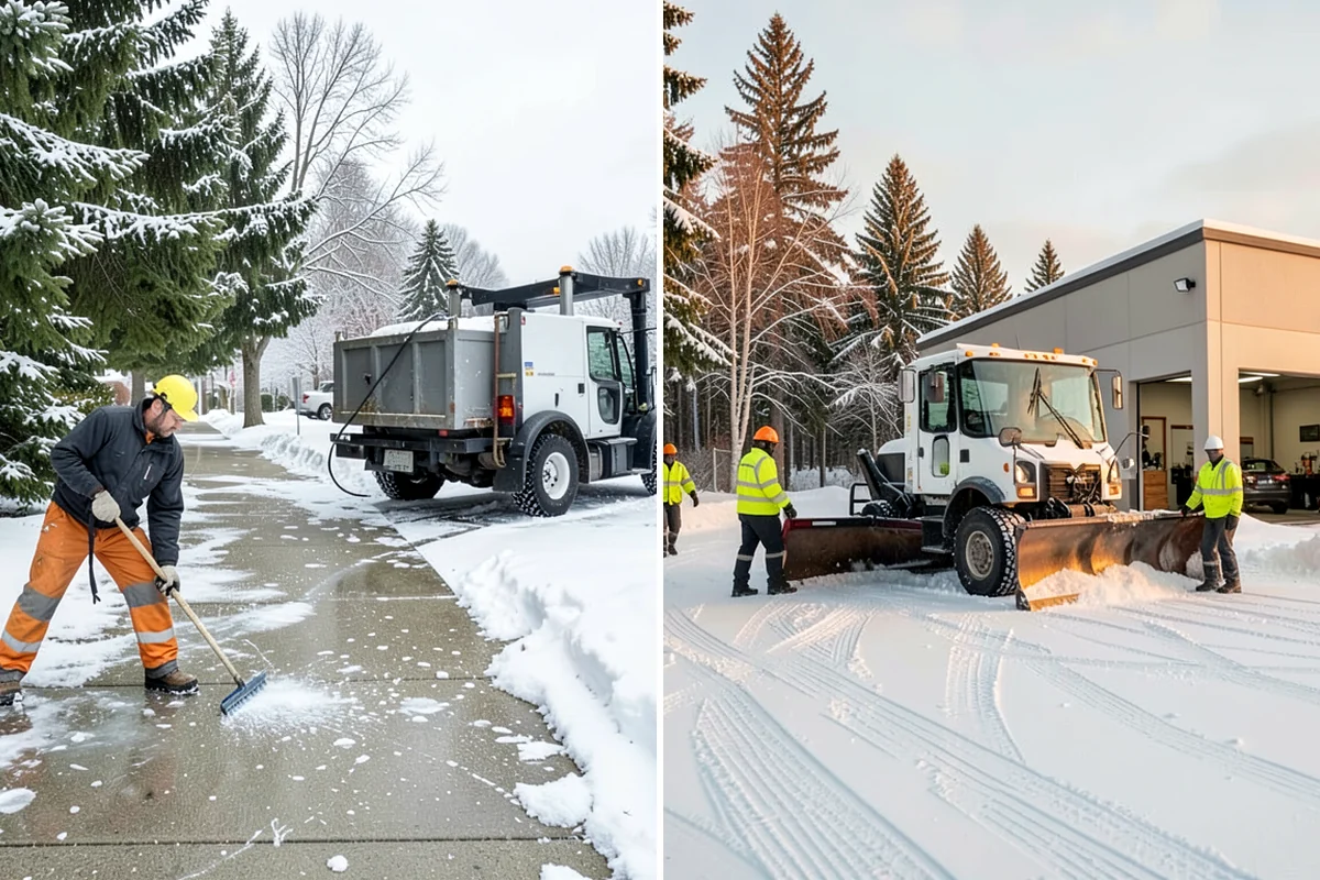 Patio Snow Removal in Sedro-Woolley, Skagit County, WA - Assess the patio material and note shaded areas prone to refreeze