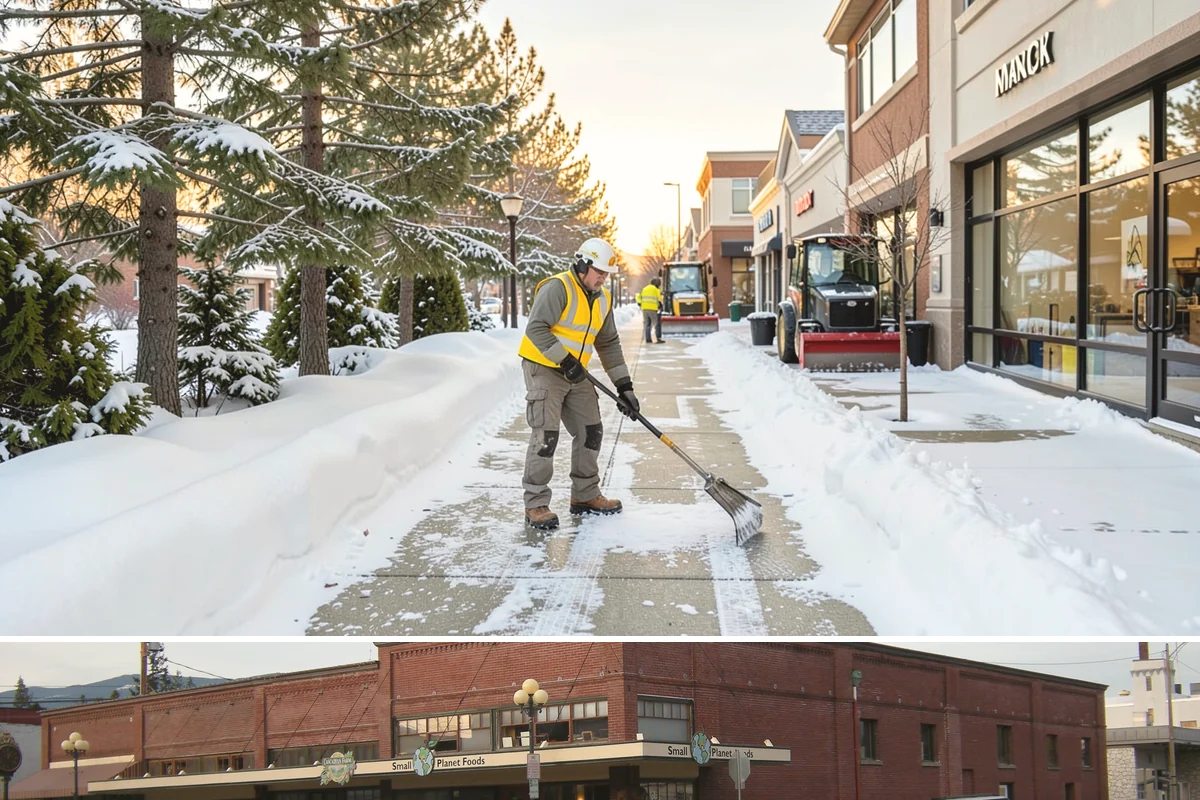 Patio Snow Removal in Sedro-Woolley, Skagit County, WA - Book before the first Cascade cold snap in late November, since lowland snow events here are brief but arrive with little warning.