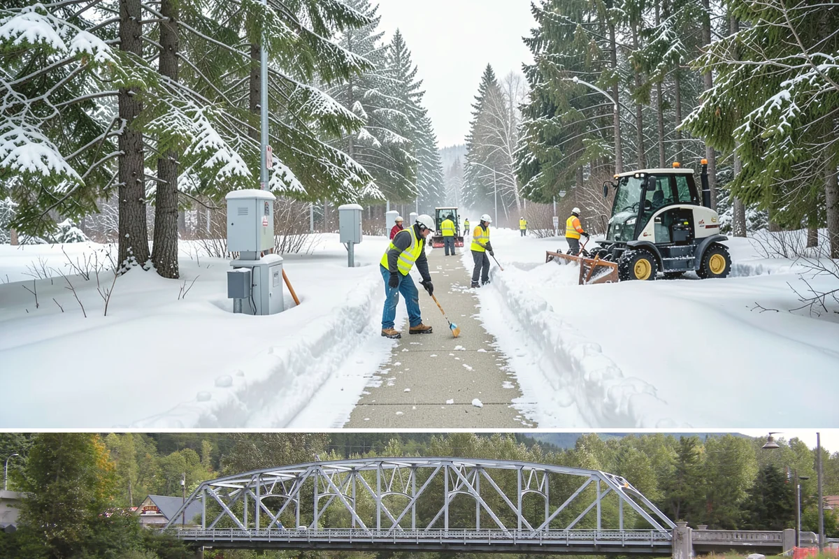 Patio Snow Removal in Skykomish, King County, WA - Book before the first Cascade cold snap in late November, since lowland snow events here are brief but arrive with little warning.