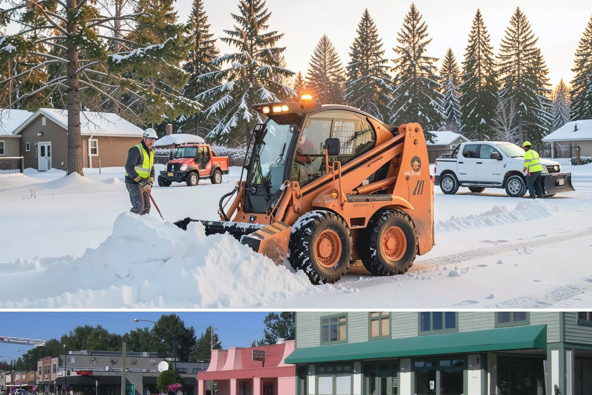 Patio Snow Removal in Snoqualmie, King County, WA - Book before the first Cascade cold snap in late November, since lowland snow events here are brief but arrive with little warning.