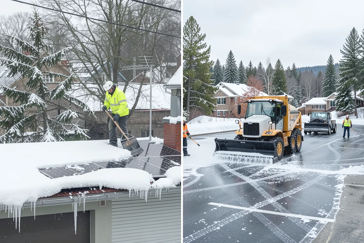 Patio Snow Removal in South Prairie, Pierce County, WA - Assess the patio material and note shaded areas prone to refreeze