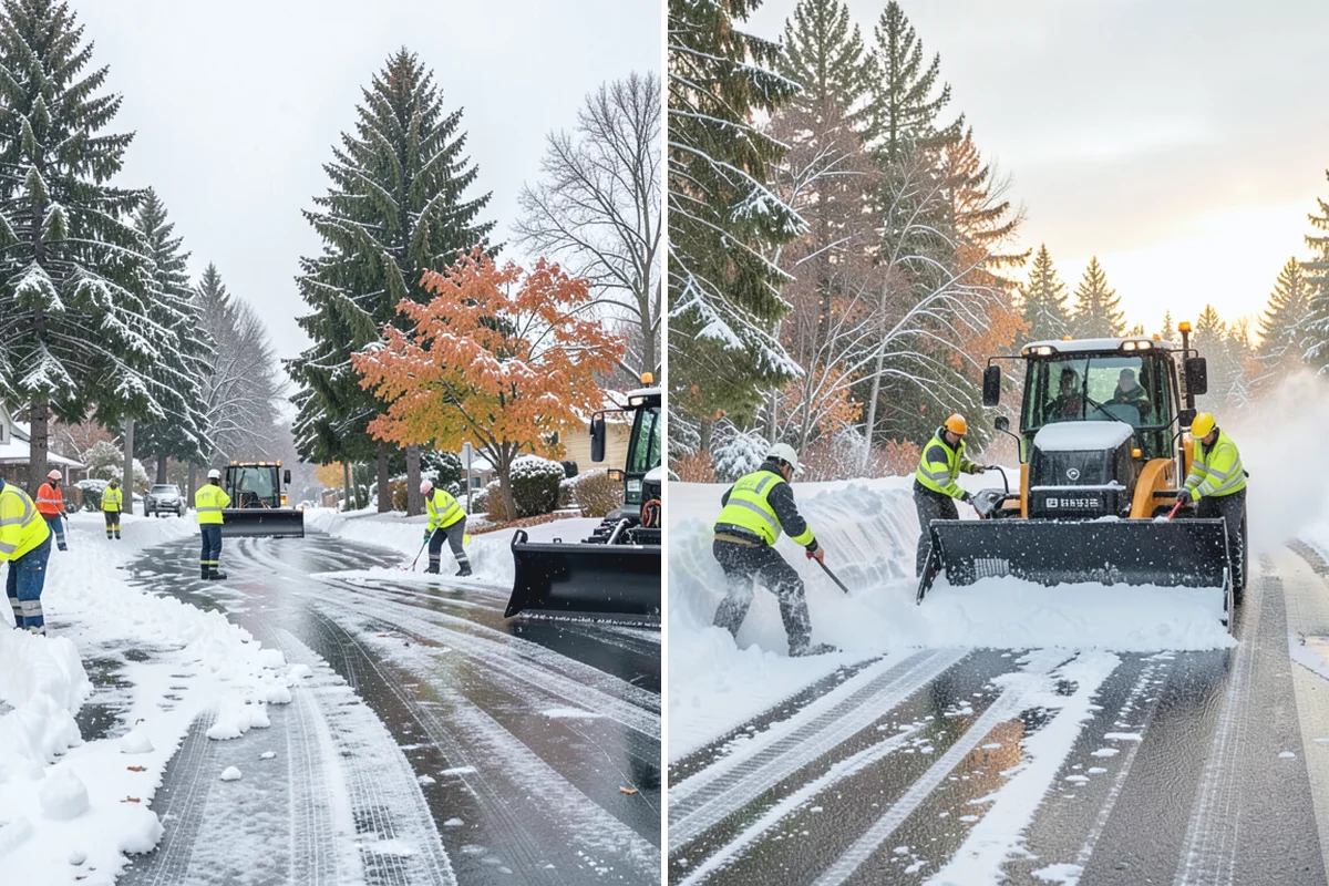 Patio Snow Removal in Wilkeson, Pierce County, WA - Assess the patio material and note shaded areas prone to refreeze