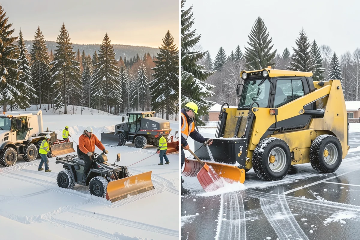 Patio Snow Removal in Yarrow Point, King County, WA - Assess the patio material and note shaded areas prone to refreeze