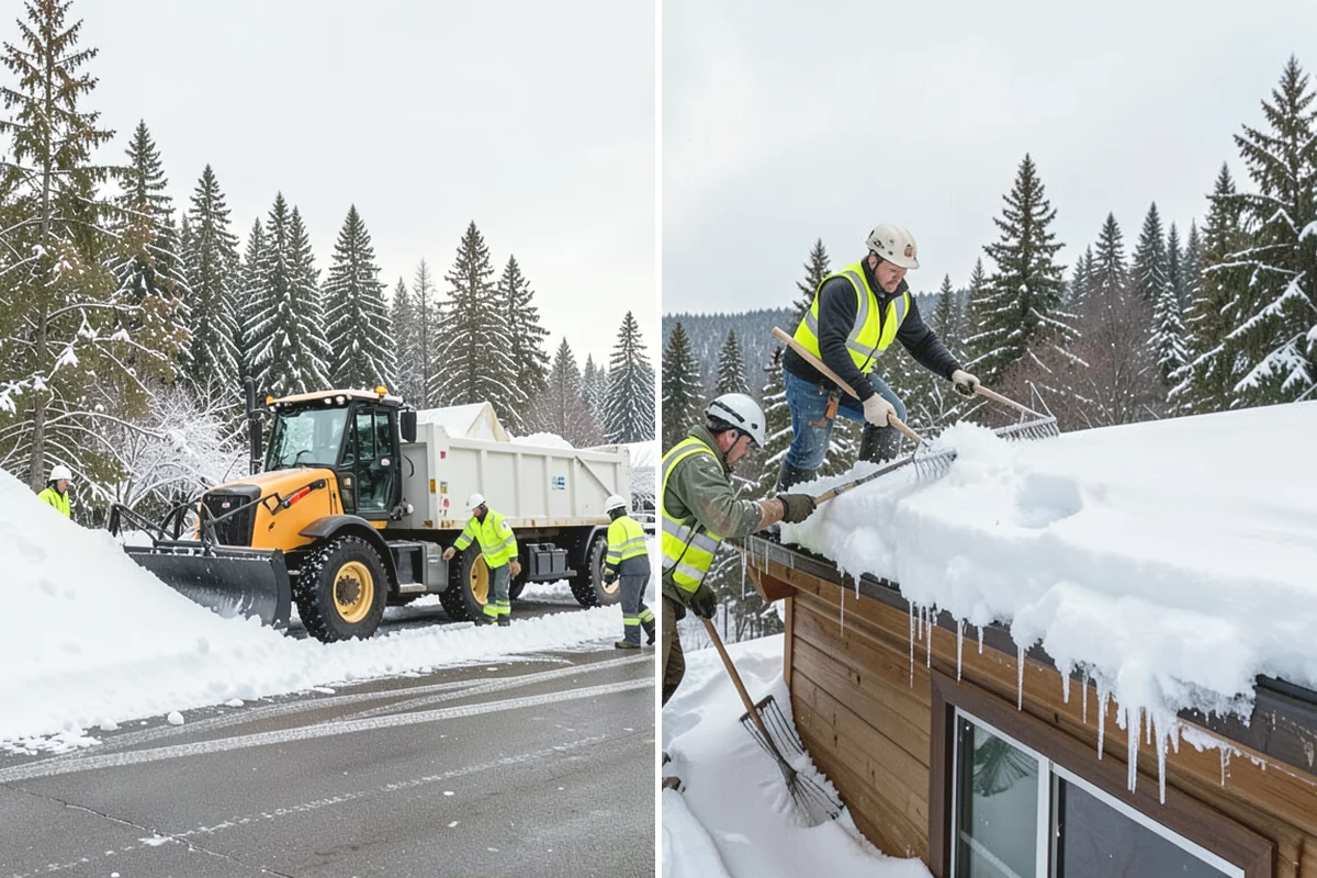 Paver Driveway Snow Removal in Anacortes, Skagit County, WA - We set equipment to glide over the paver surface