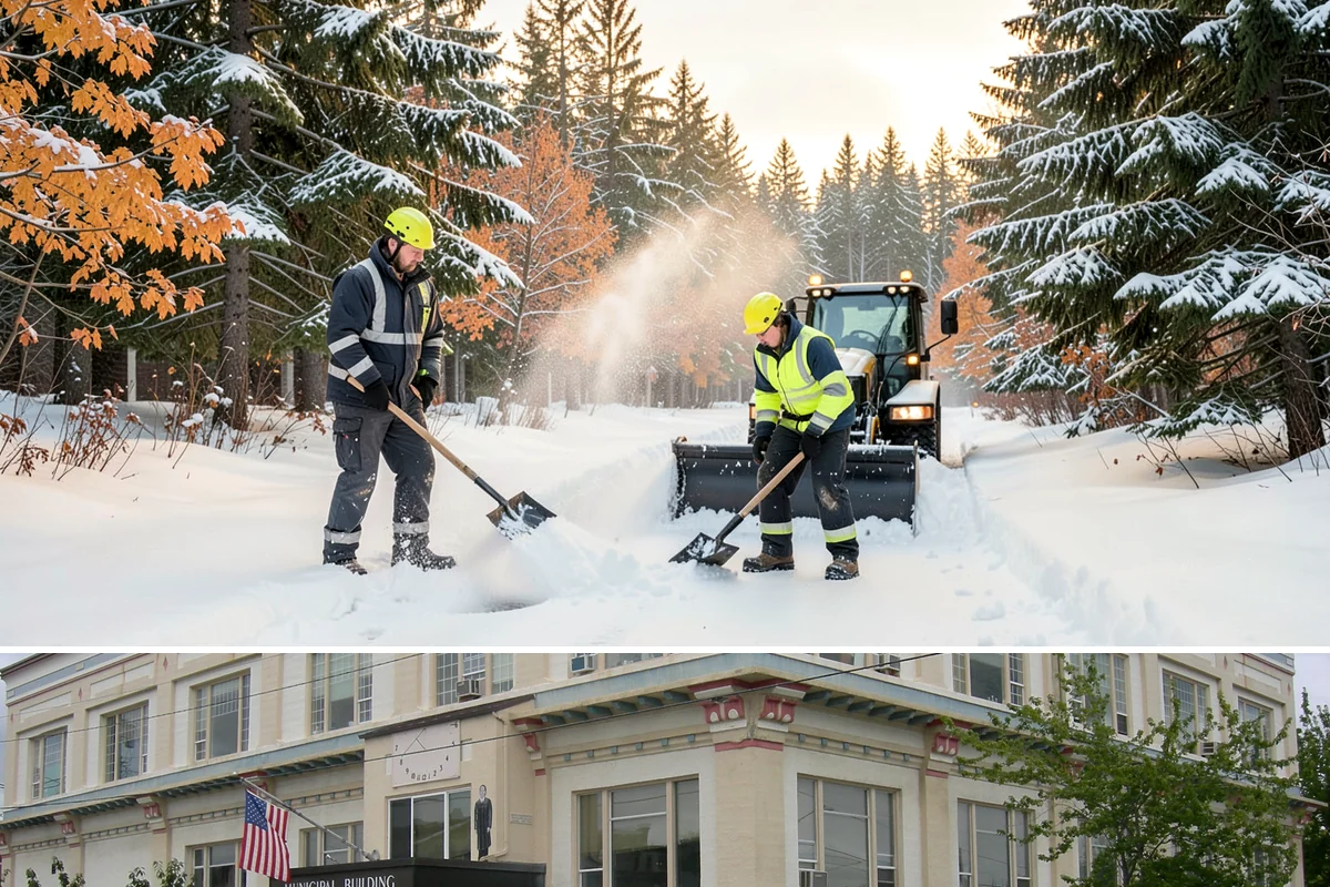 Paver Driveway Snow Removal in Anacortes, Skagit County, WA - Paver driveway service follows each snowfall through the winter months.