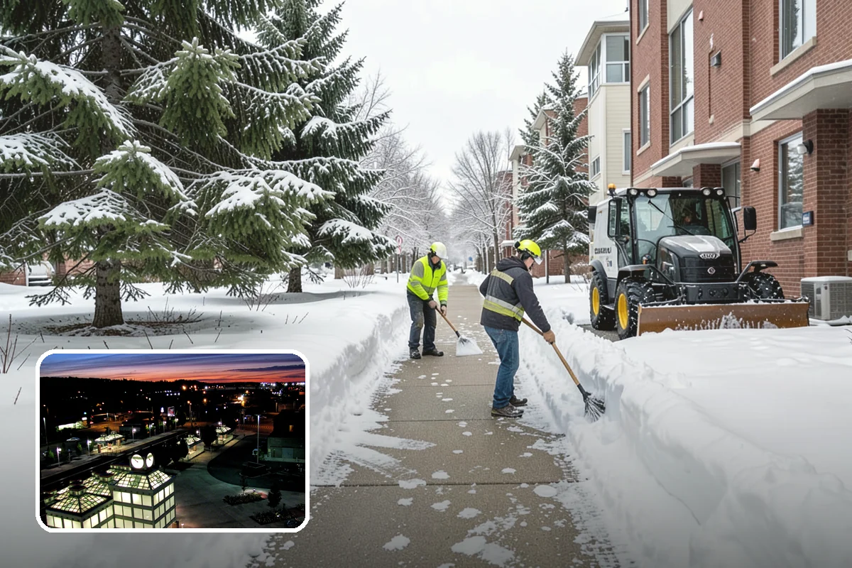 Paver Driveway Snow Removal in Auburn, King County, WA - Clears without chipping paver edges