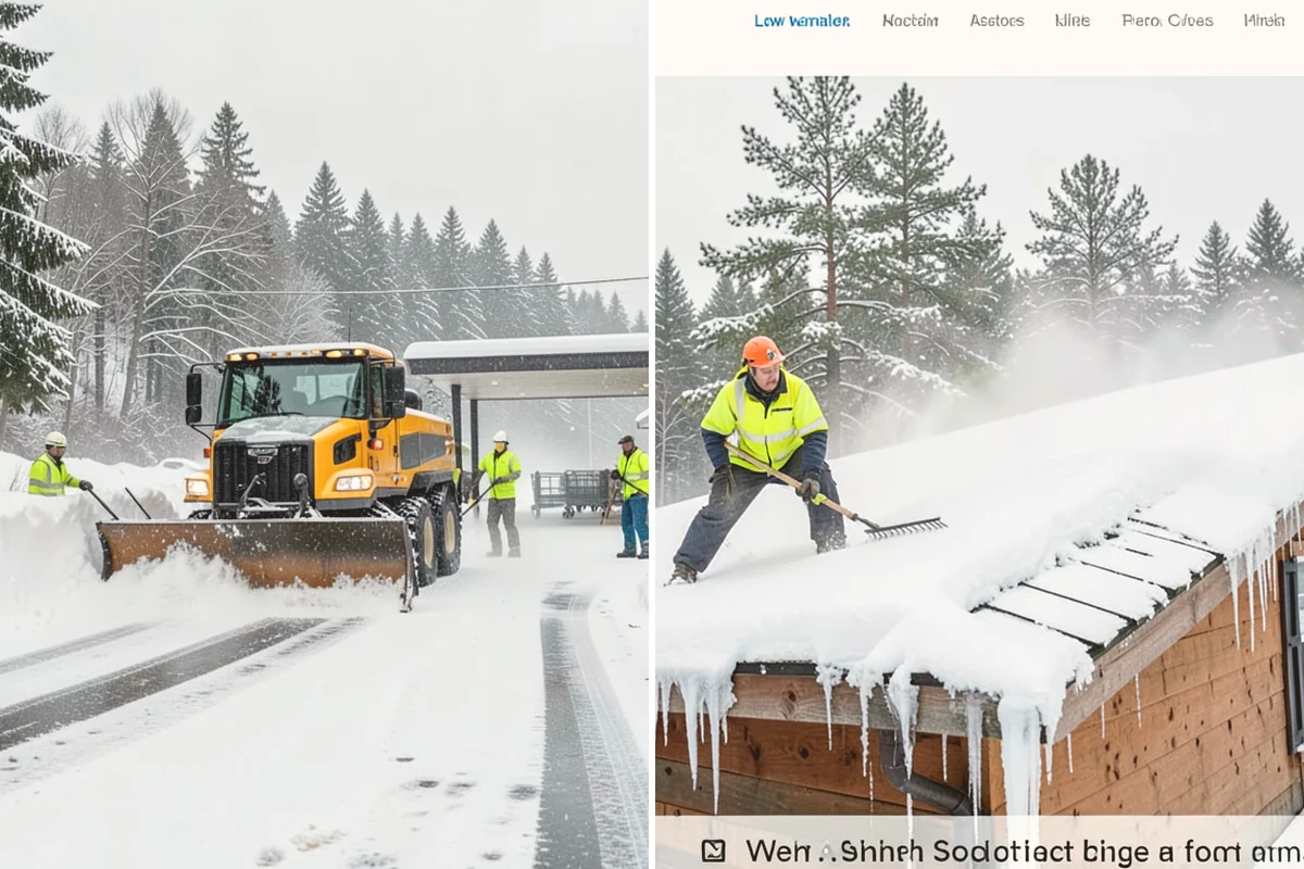 Paver Driveway Snow Removal in Bothell, King County, WA - We set equipment to glide over the paver surface