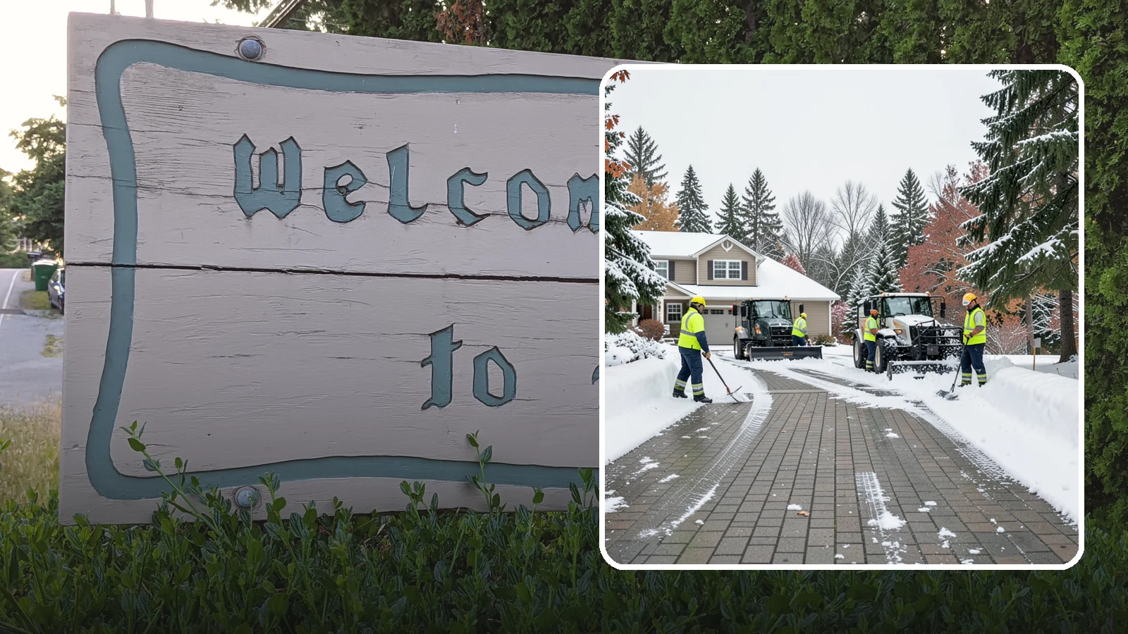 Paver Driveway Snow Removal in Brier, Snohomish County, WA - We clear paver driveways without chipping the stones or disturbing the joints.