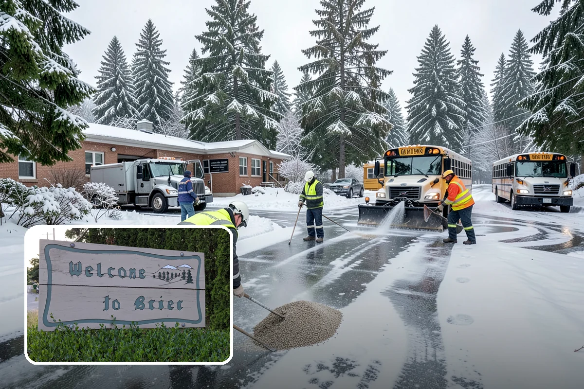 Paver Driveway Snow Removal in Brier, Snohomish County, WA - Clears without chipping paver edges