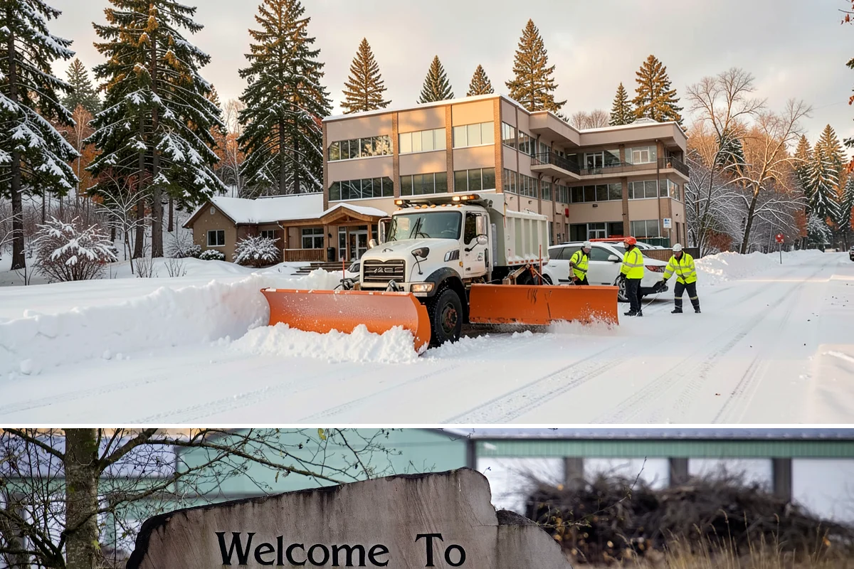 Paver Driveway Snow Removal in Buckley, Pierce County, WA - Paver driveway service follows each snowfall through the winter months.