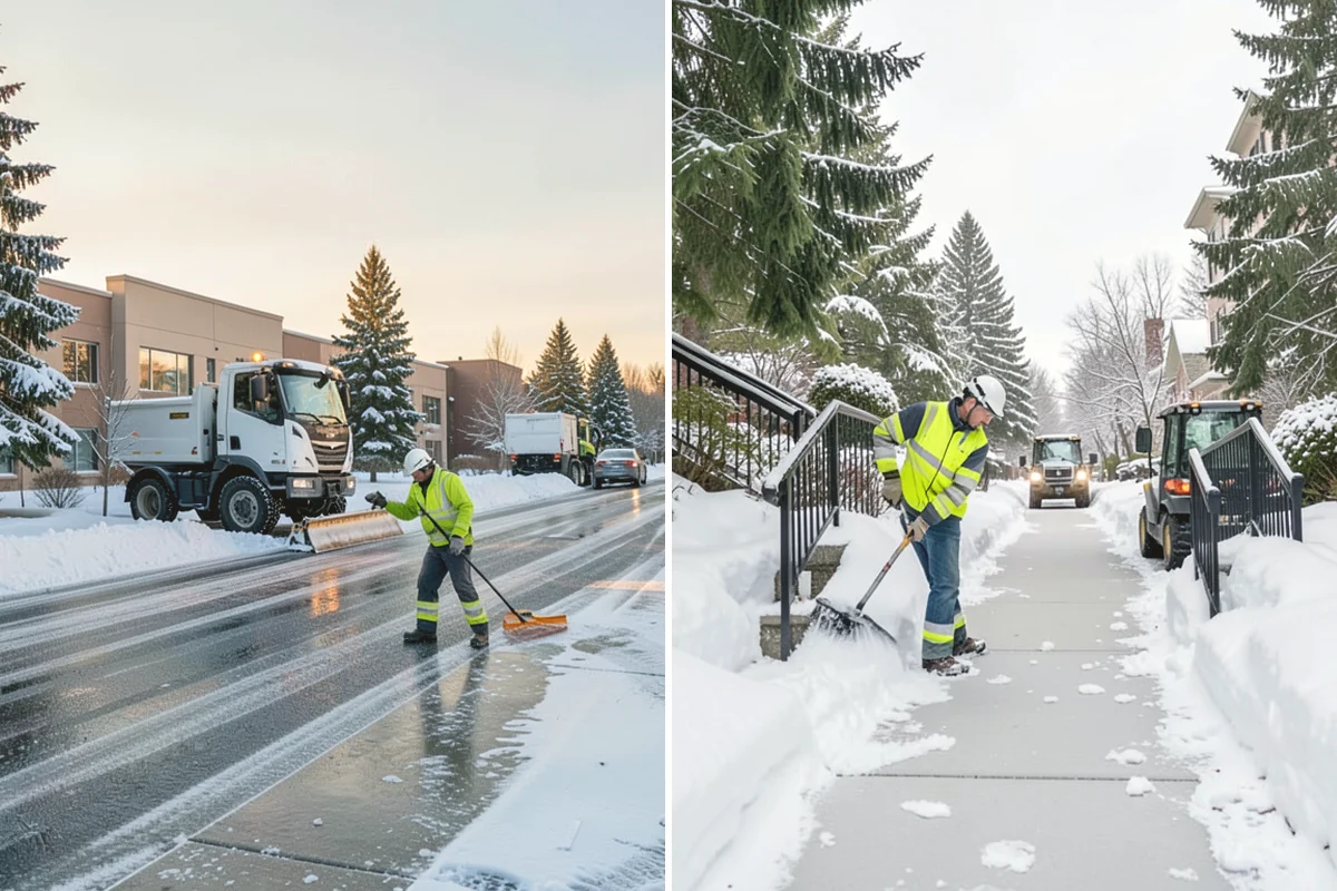 Paver Driveway Snow Removal in Burlington, Skagit County, WA - We set equipment to glide over the paver surface