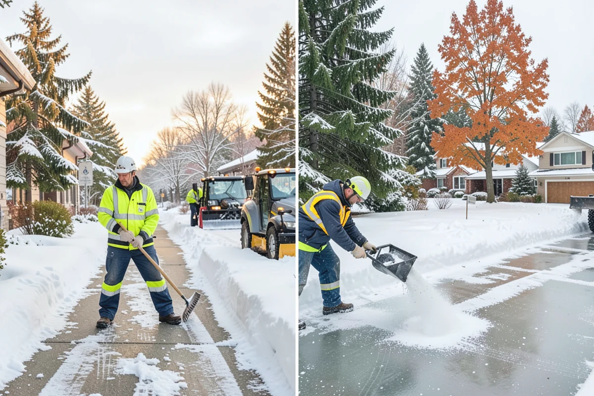 Paver Driveway Snow Removal in Coupeville, Island County, WA - We set equipment to glide over the paver surface
