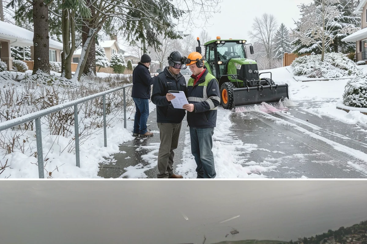 Paver Driveway Snow Removal in Des Moines, King County, WA - Paver driveway service follows each snowfall through the winter months.
