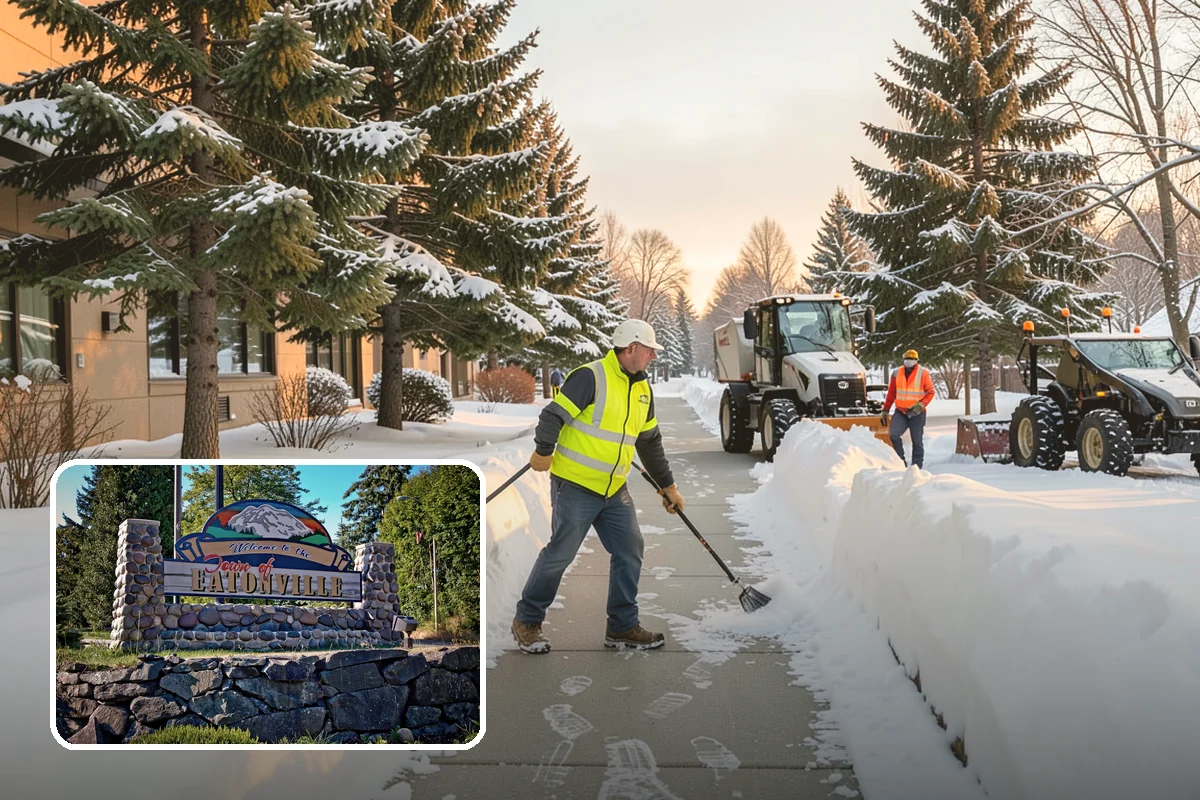 Paver Driveway Snow Removal in Eatonville, Pierce County, WA - Clears without chipping paver edges