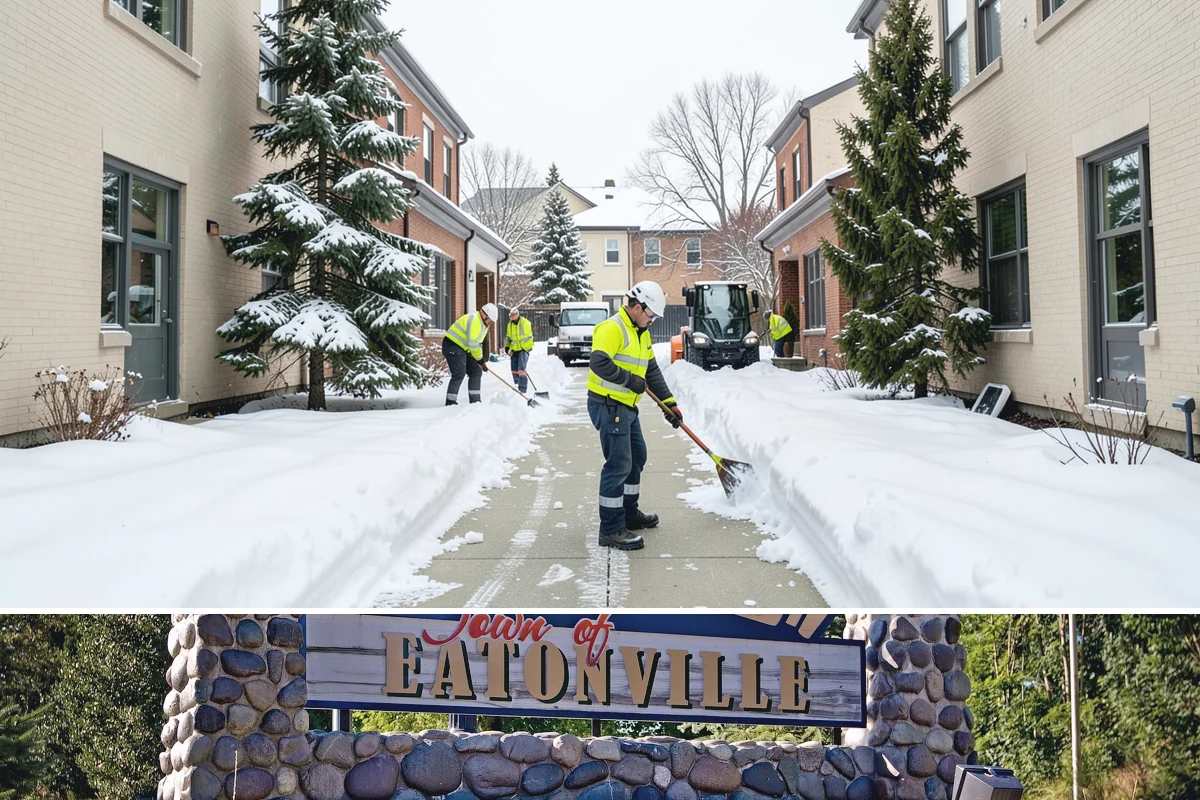 Paver Driveway Snow Removal in Eatonville, Pierce County, WA - Paver driveway service follows each snowfall through the winter months.
