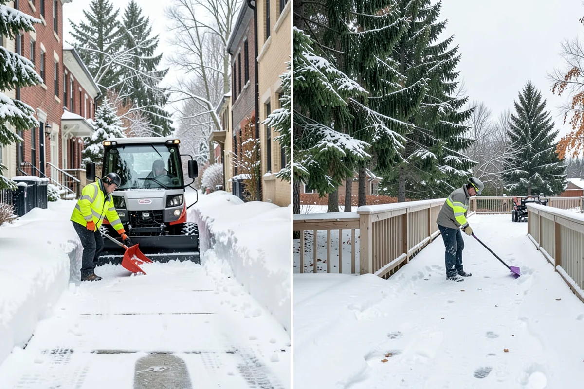Paver Driveway Snow Removal in Enumclaw, King County, WA - We set equipment to glide over the paver surface