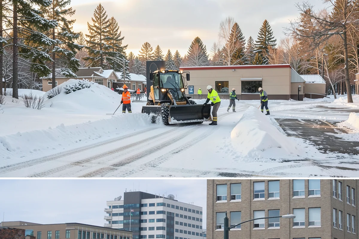 Paver Driveway Snow Removal in Everett, Snohomish County, WA - Paver driveway service follows each snowfall through the winter months.