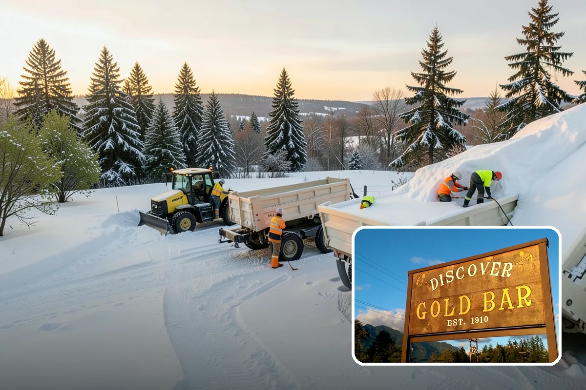 Paver Driveway Snow Removal in Gold Bar, Snohomish County, WA - Clears without chipping paver edges