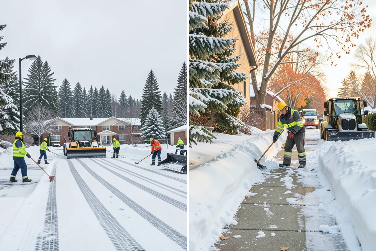 Paver Driveway Snow Removal in Gold Bar, Snohomish County, WA - We set equipment to glide over the paver surface