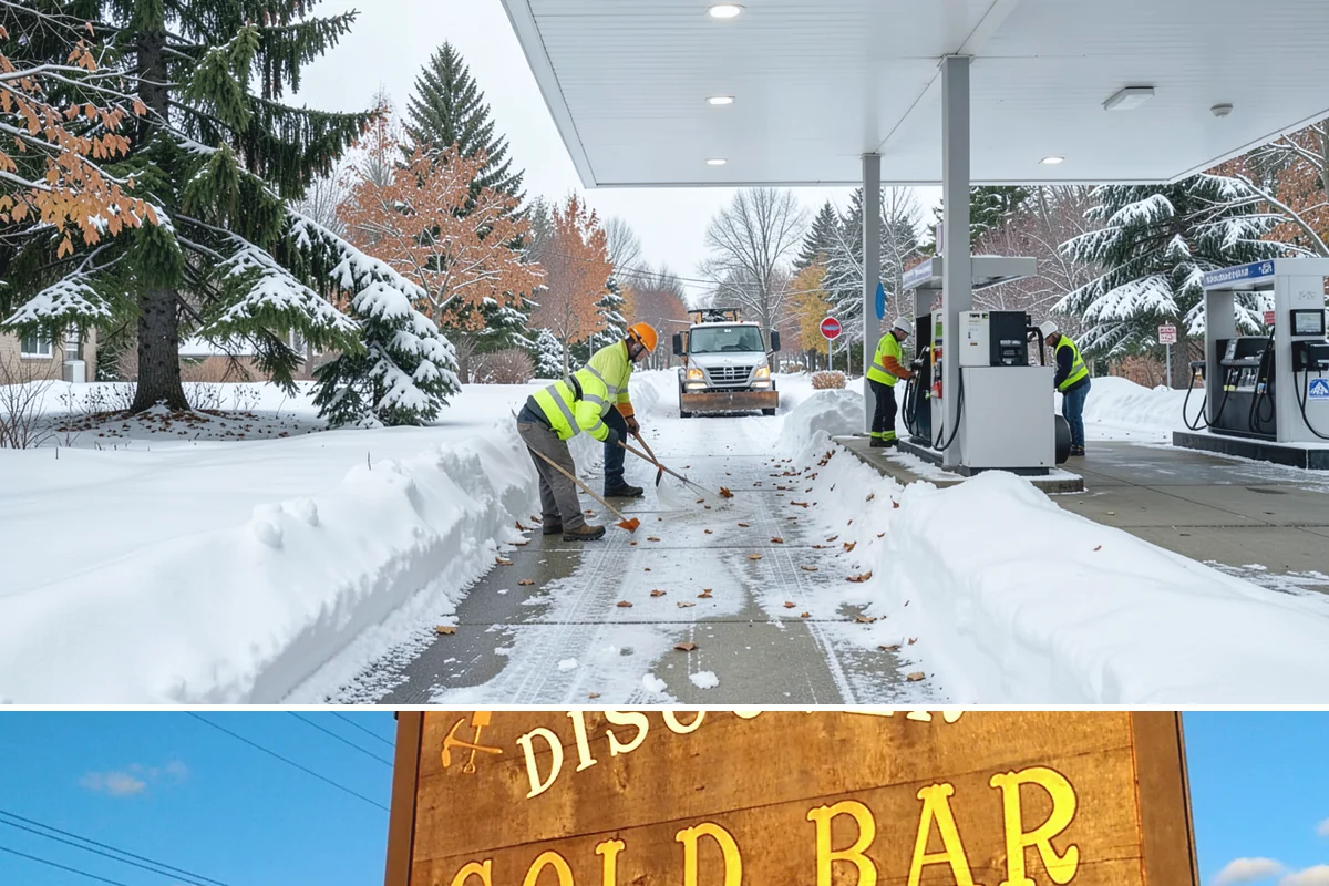 Paver Driveway Snow Removal in Gold Bar, Snohomish County, WA - Paver driveway service follows each snowfall through the winter months.