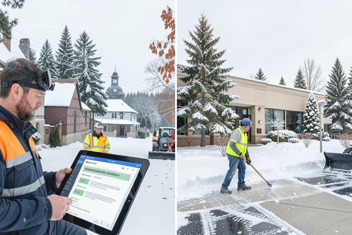 Paver Driveway Snow Removal in Granite Falls, Snohomish County, WA - We set equipment to glide over the paver surface