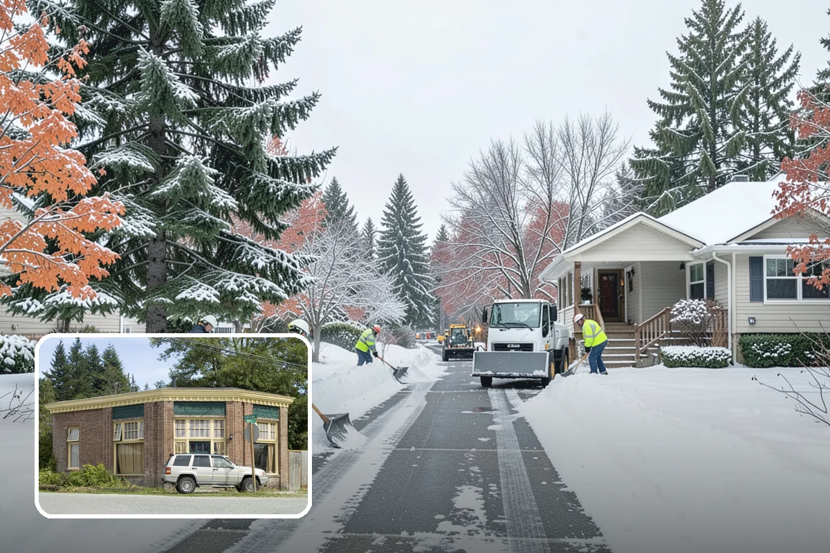 Paver Driveway Snow Removal in Hamilton, Skagit County, WA - Clears without chipping paver edges