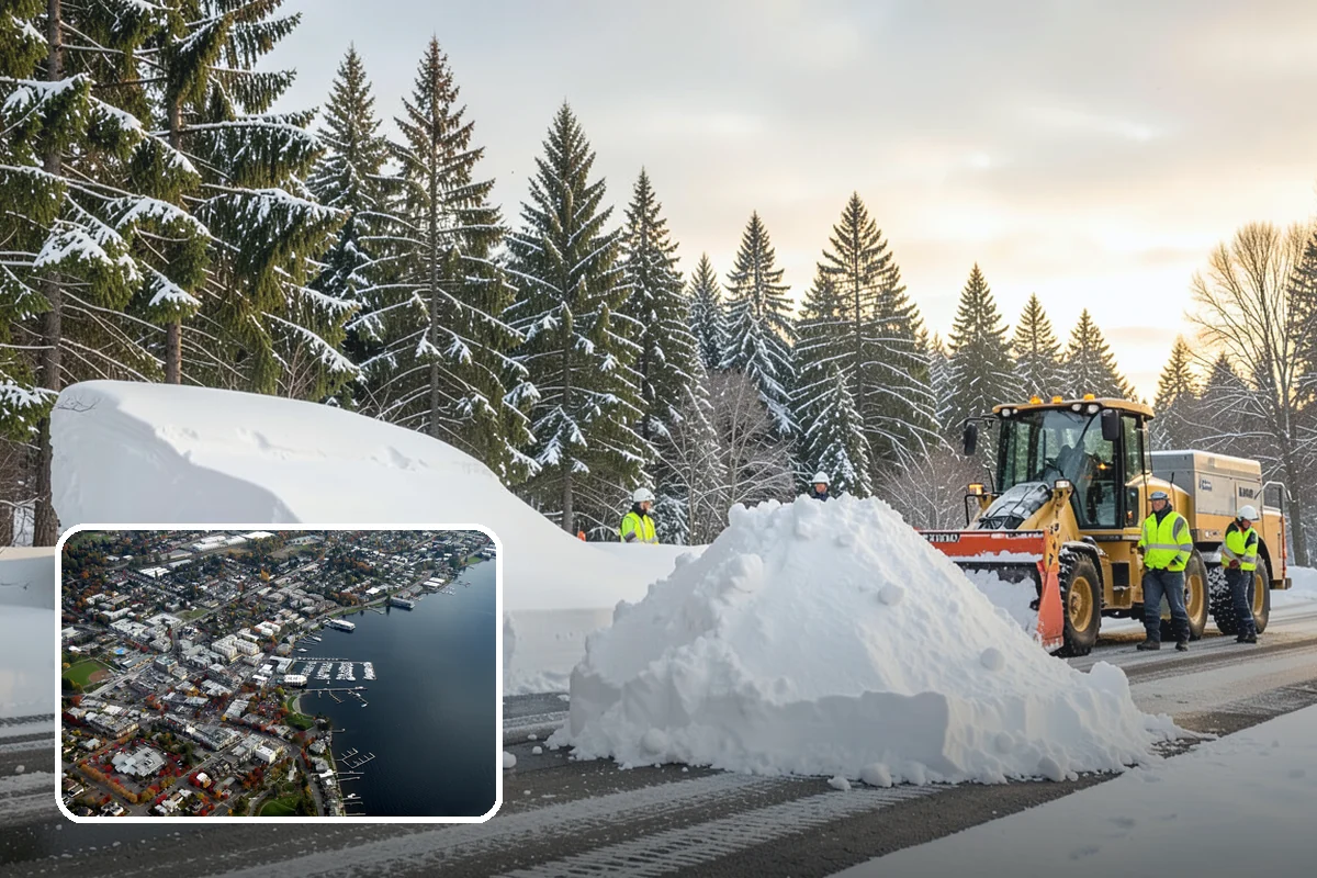 Paver Driveway Snow Removal in Kirkland, King County, WA - Clears without chipping paver edges