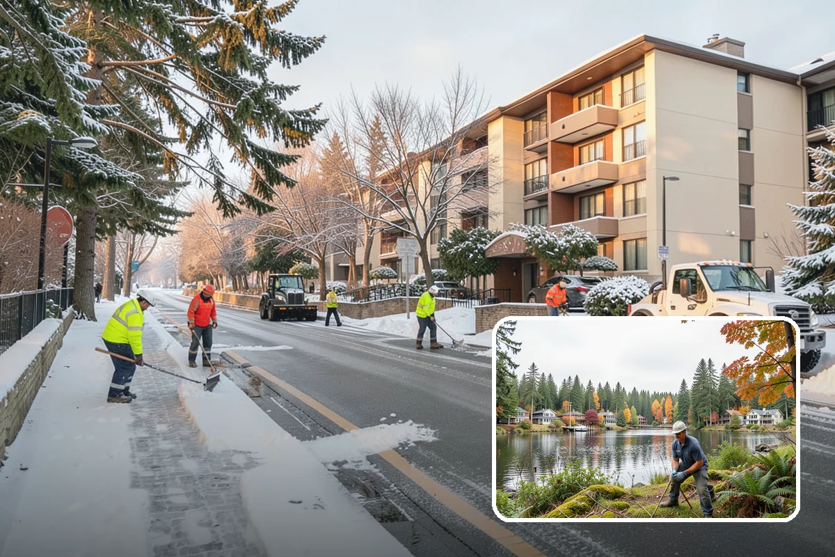 Paver Driveway Snow Removal in La Conner, Skagit County, WA - Clears without chipping paver edges
