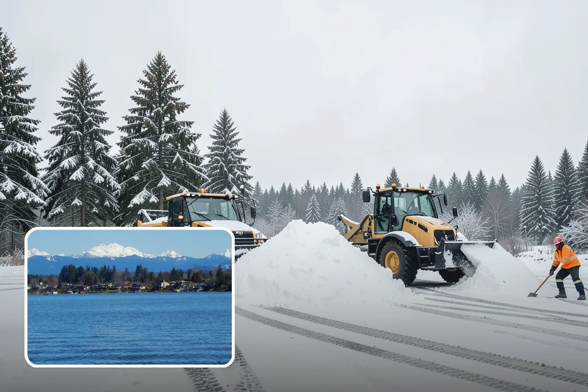 Paver Driveway Snow Removal in Lake Stevens, Snohomish County, WA - Clears without chipping paver edges