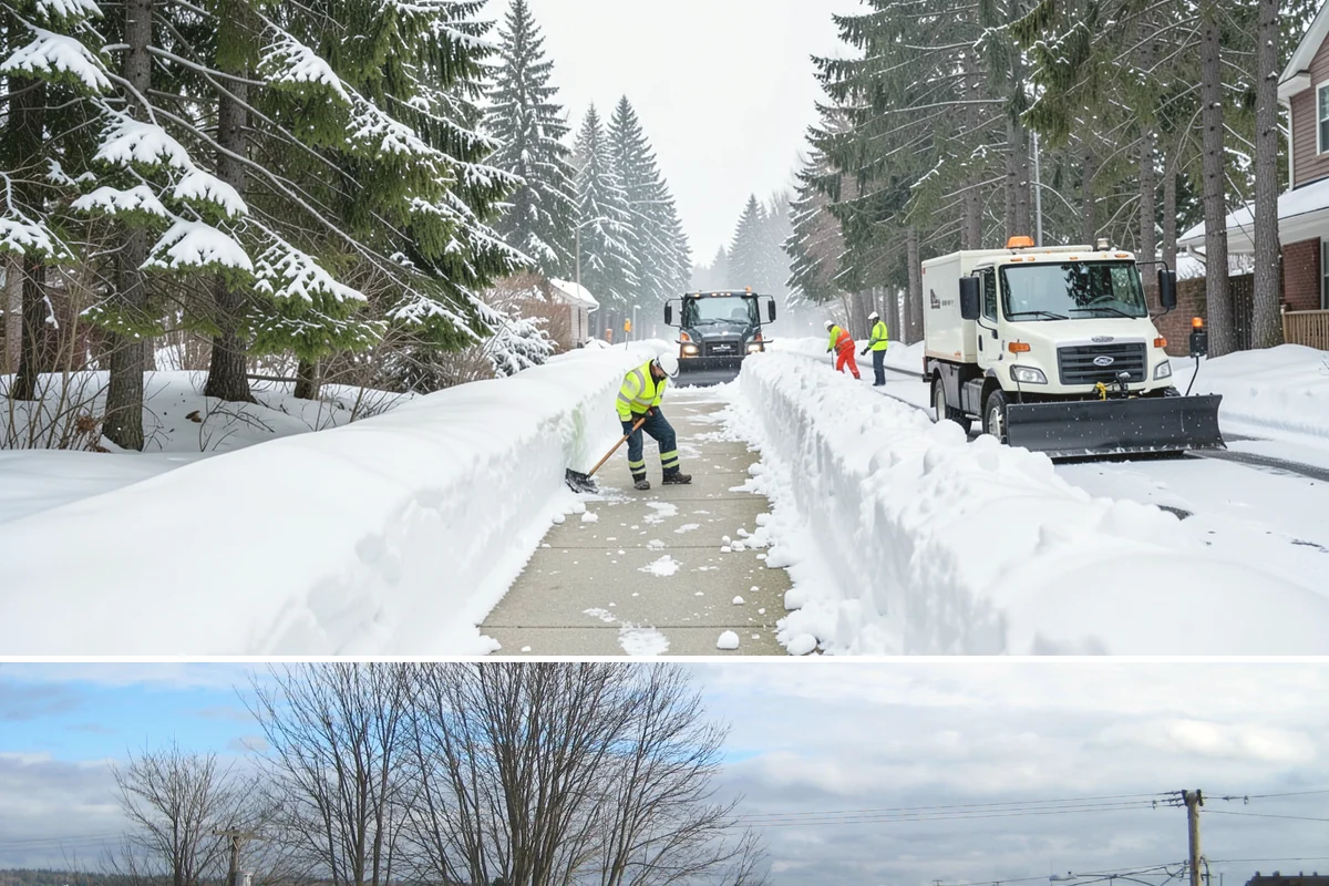 Paver Driveway Snow Removal in Langley, Island County, WA - Paver driveway service follows each snowfall through the winter months.