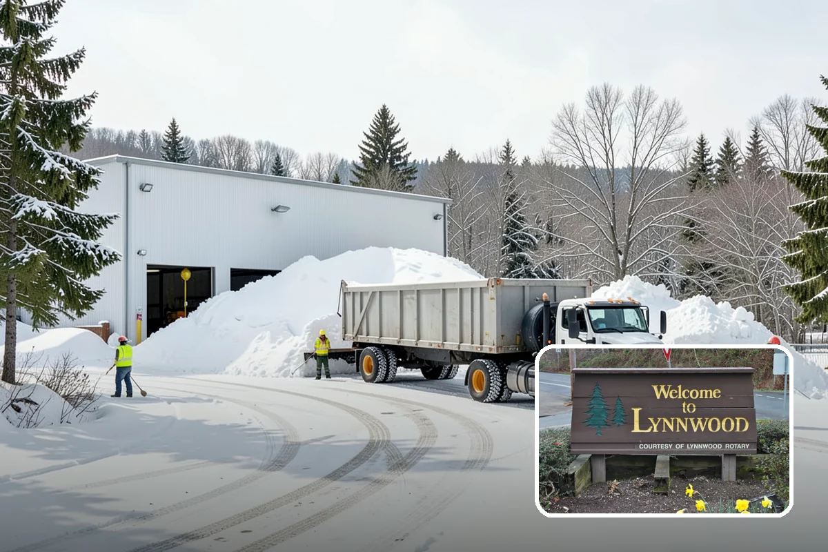 Paver Driveway Snow Removal in Lynnwood, Snohomish County, WA - Clears without chipping paver edges