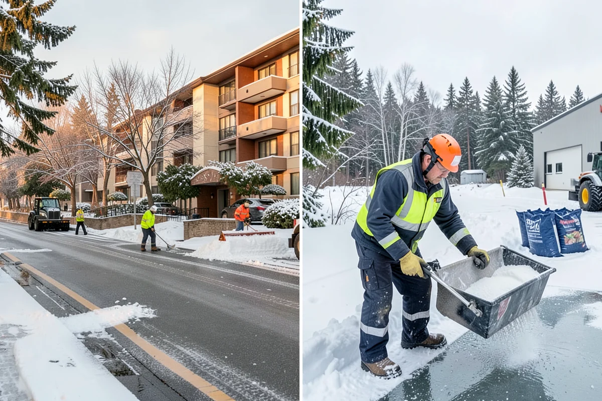 Paver Driveway Snow Removal in Maple Valley, King County, WA - We set equipment to glide over the paver surface