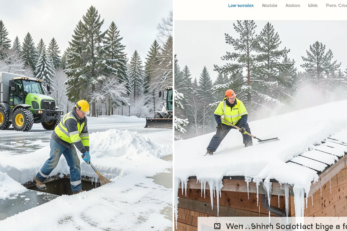 Paver Driveway Snow Removal in Oak Harbor, Island County, WA - We set equipment to glide over the paver surface