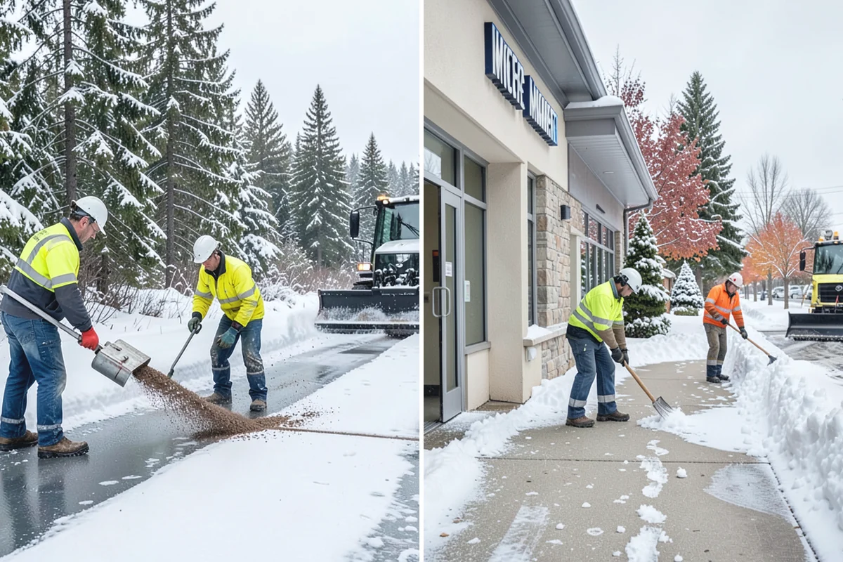 Paver Driveway Snow Removal in Renton, King County, WA - We set equipment to glide over the paver surface