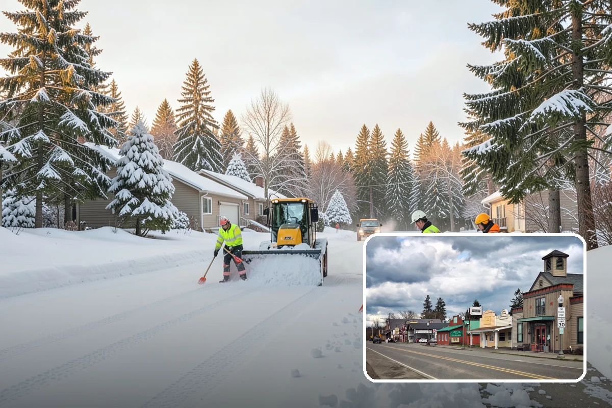 Paver Driveway Snow Removal in Roy, Pierce County, WA - Clears without chipping paver edges