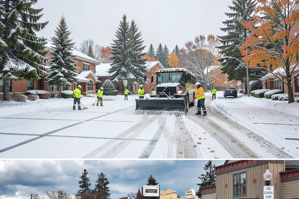 Paver Driveway Snow Removal in Roy, Pierce County, WA - Paver driveway service follows each snowfall through the winter months.