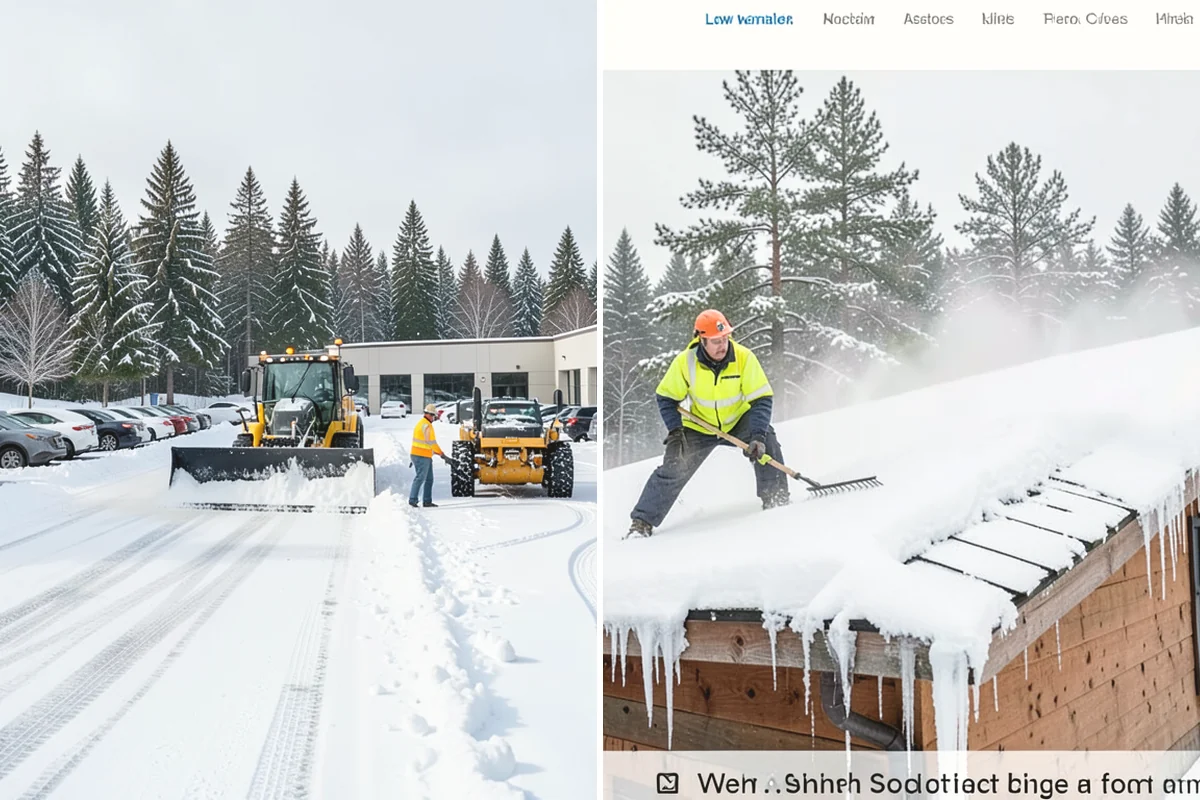 Paver Driveway Snow Removal in Ruston, Pierce County, WA - We set equipment to glide over the paver surface