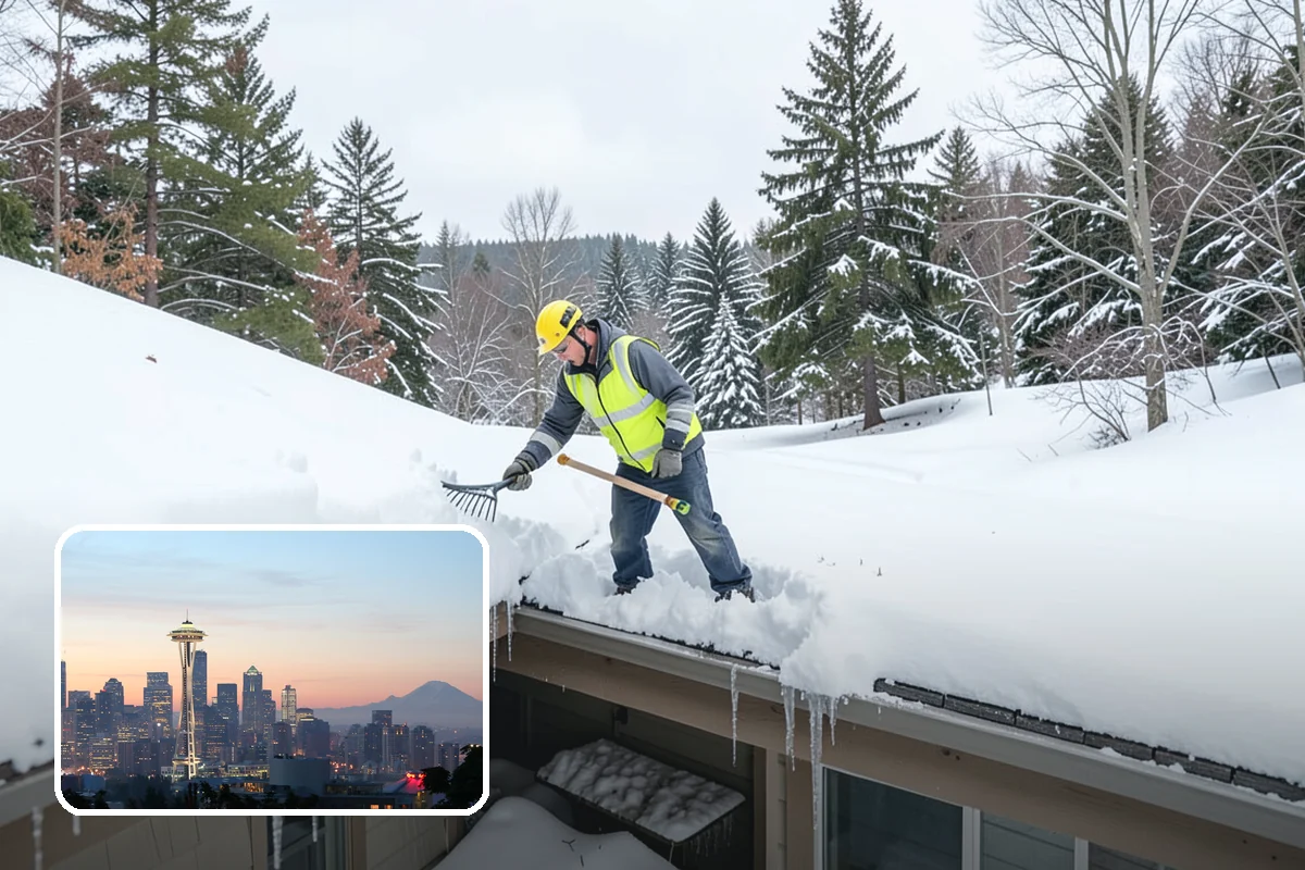 Paver Driveway Snow Removal in Seattle, King County, WA - Clears without chipping paver edges
